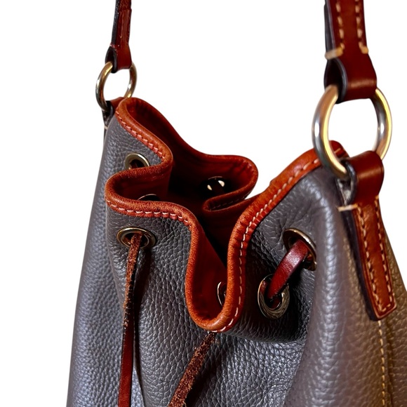 Dooney & Bourke Pebble Grain Kendall Crossbody Bag, Bucket Purse - Picture 14 of 16